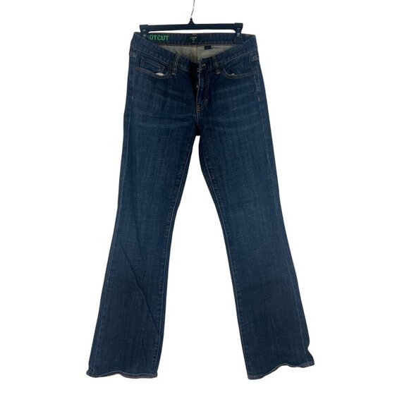 J.Crew Womens Stretch Bootcut Jeans 28R Dark Wash Denim Casual Southwestern - Picture 1 of 6